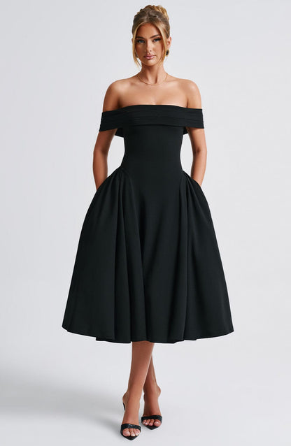 Miranda Midi Dress Black