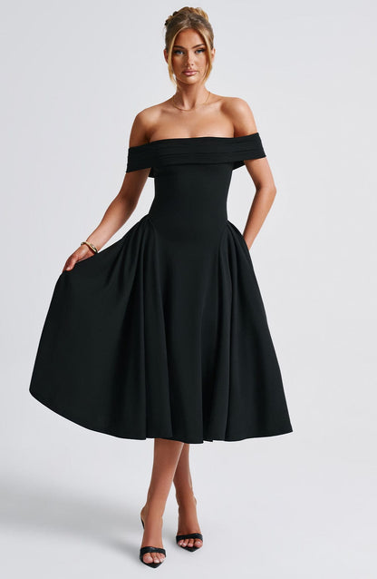 Miranda Midi Dress Black
