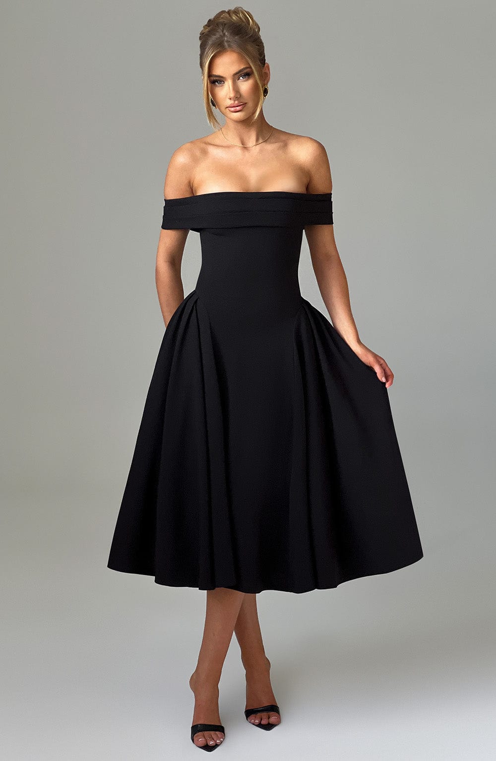 Miranda Midi Dress Black