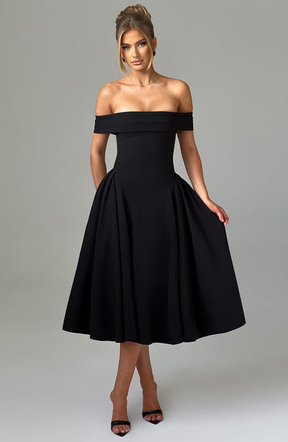 Miranda Midi Dress Black
