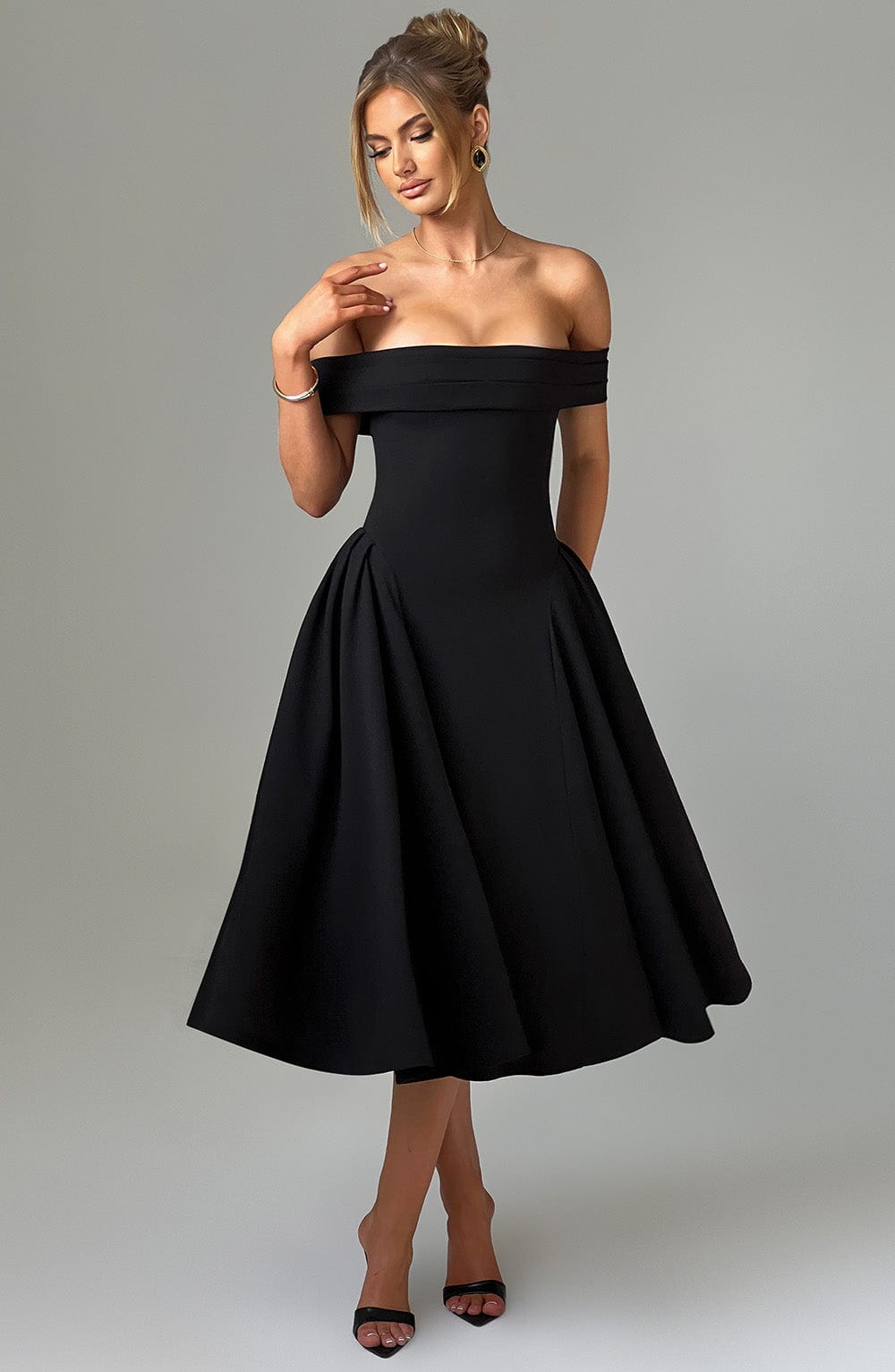Miranda Midi Dress Black