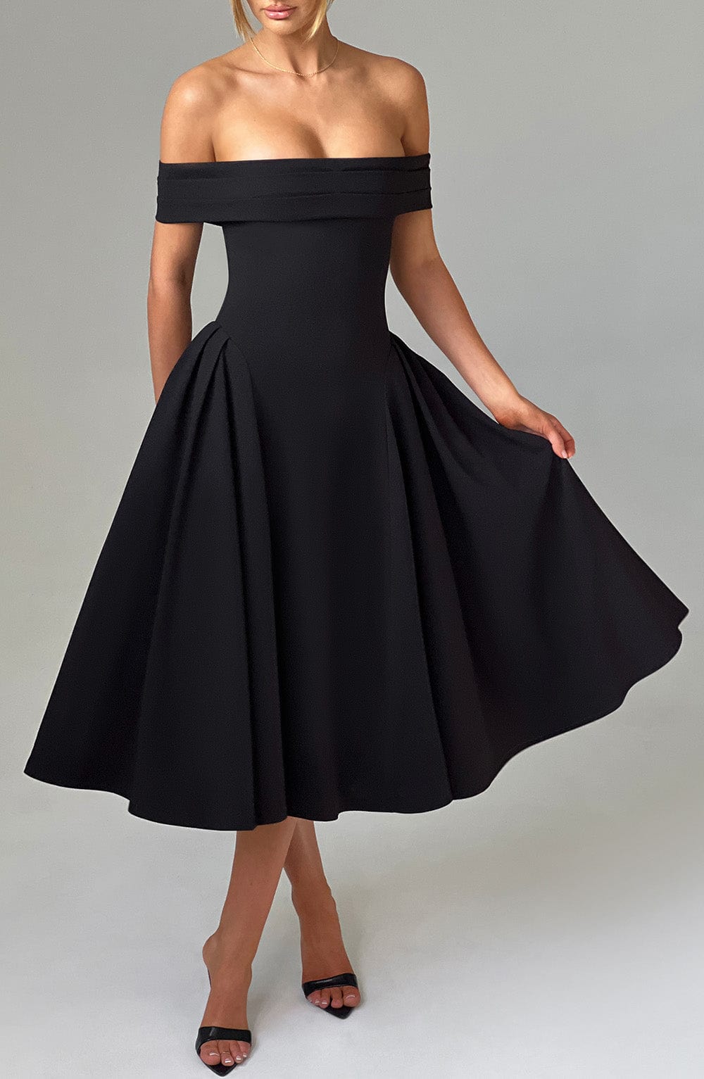 Miranda Midi Dress Black