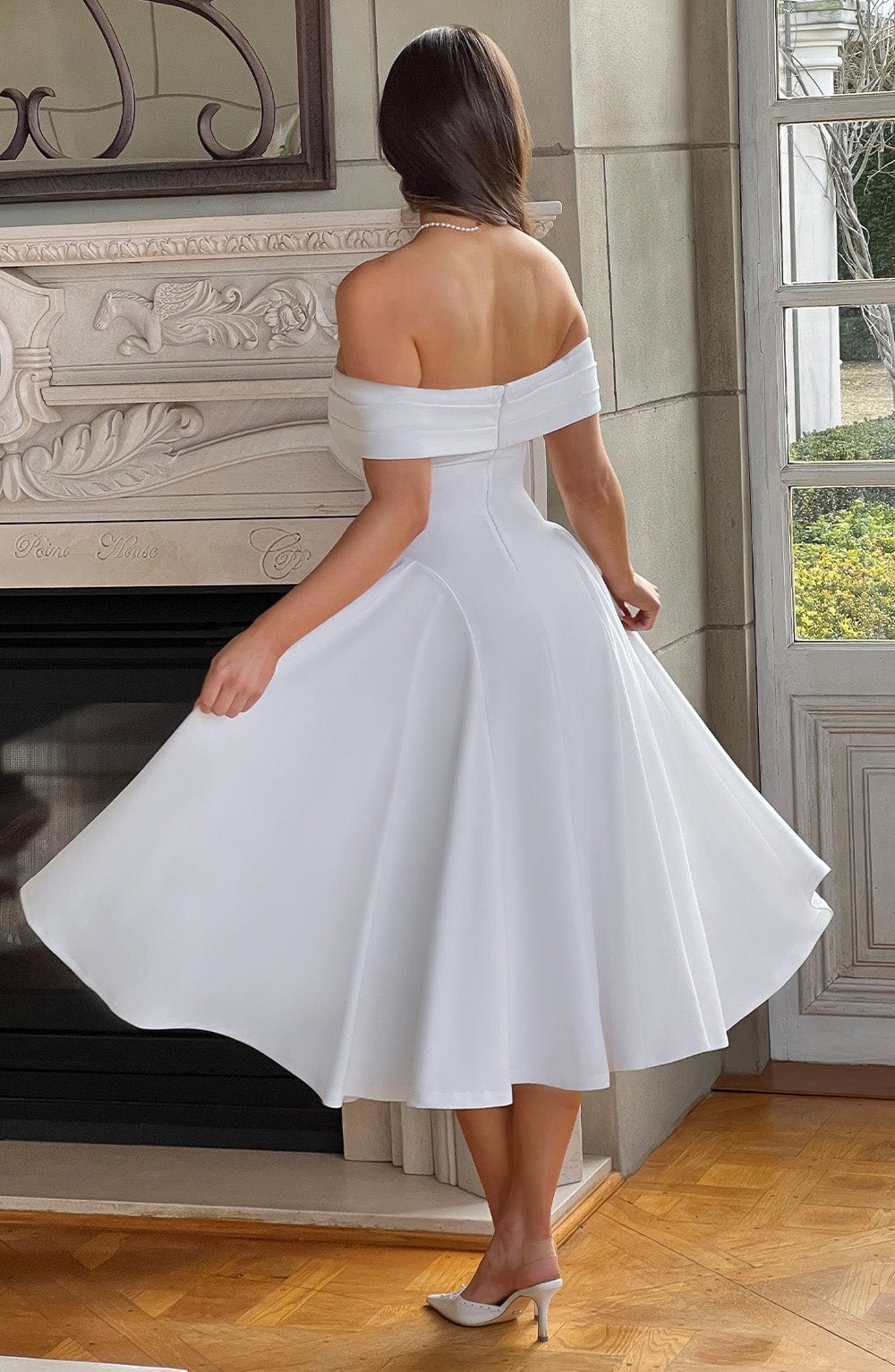 Miranda Midi Dress Ivory