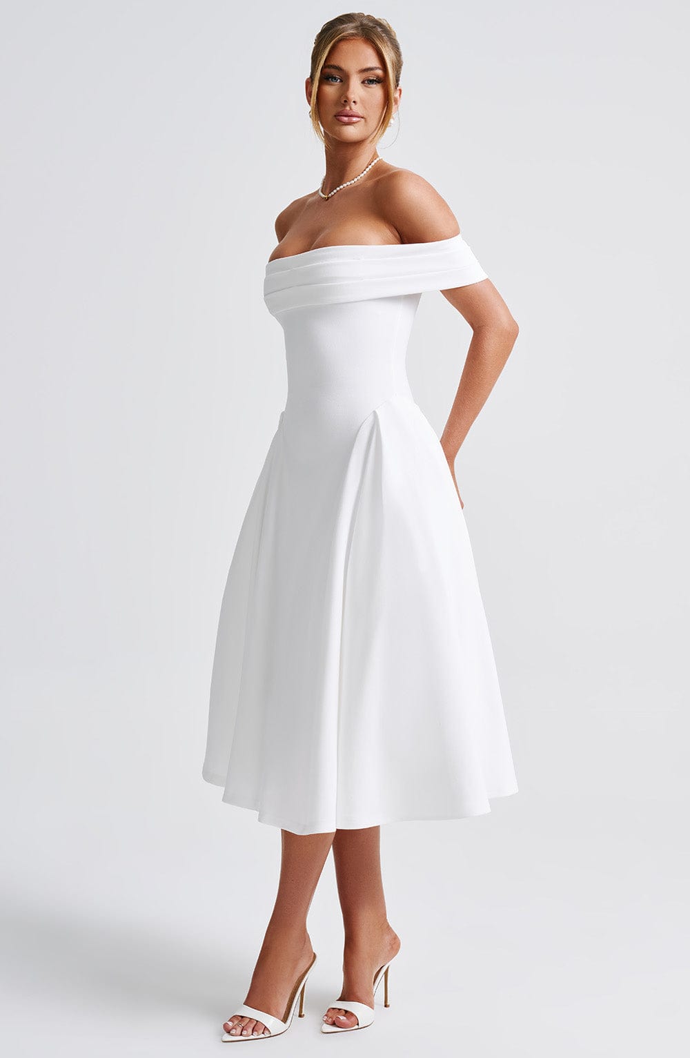 Miranda Midi Dress Ivory