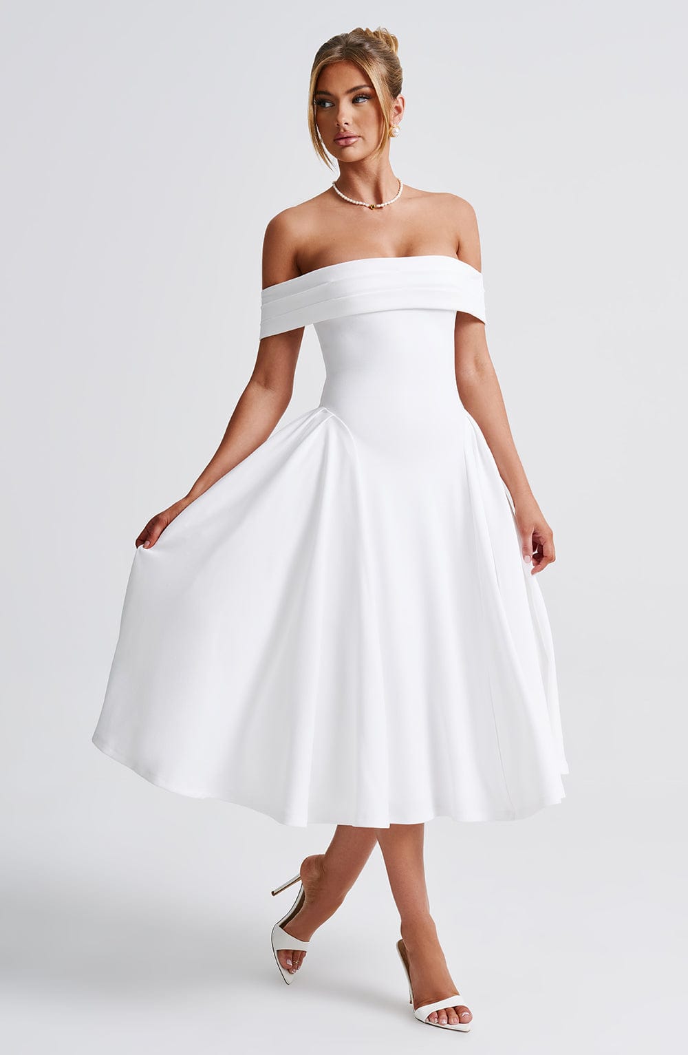 Miranda Midi Dress Ivory