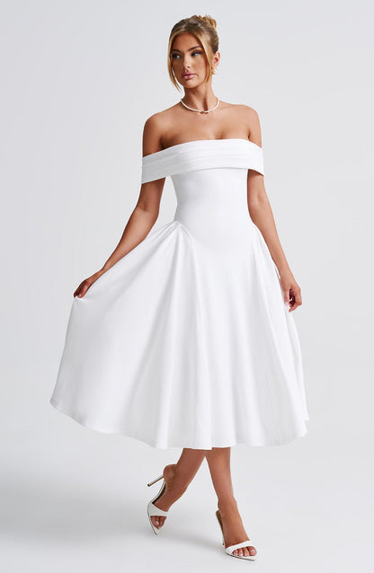 Miranda Midi Dress Ivory