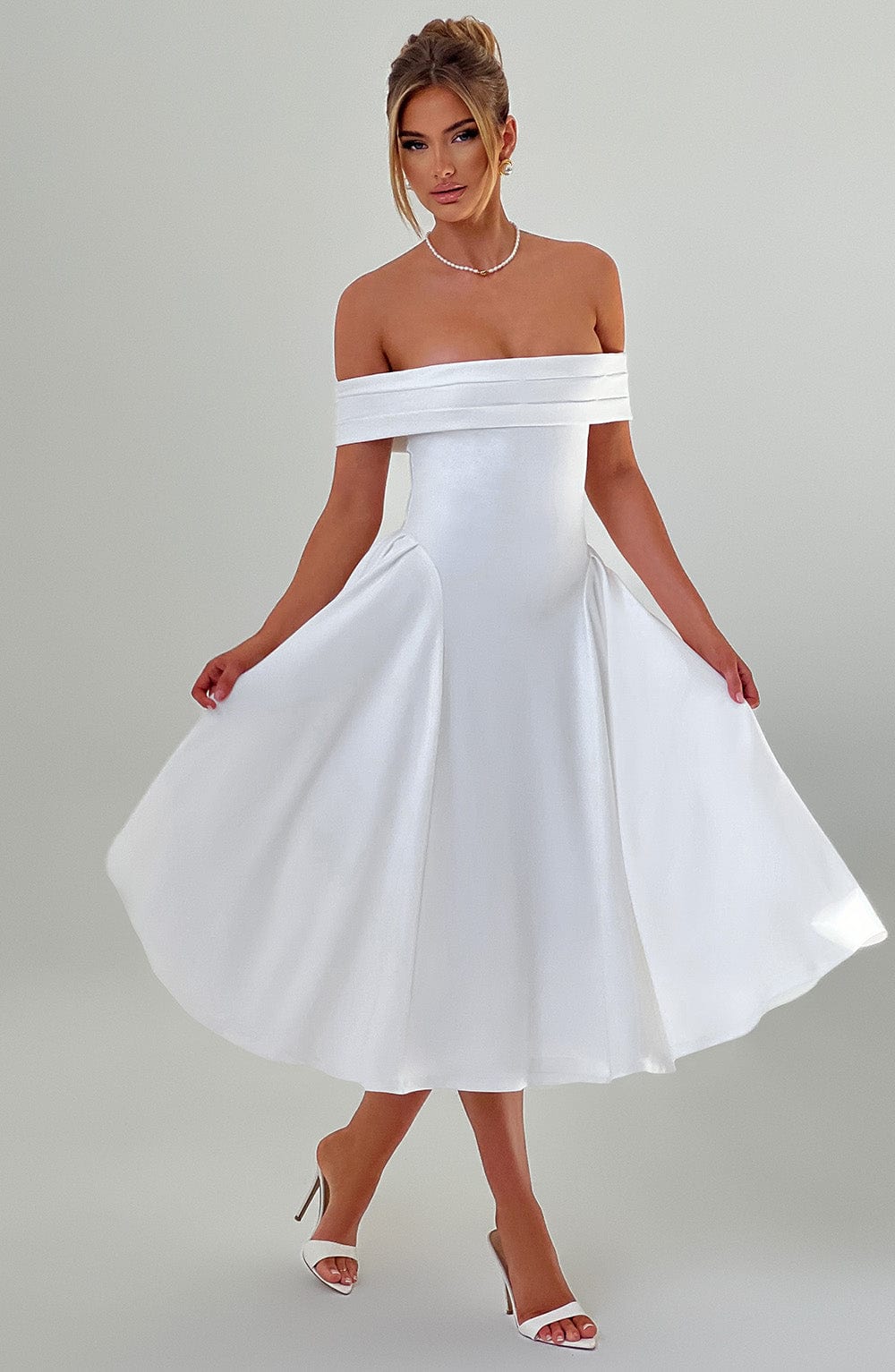 Miranda Midi Dress Ivory