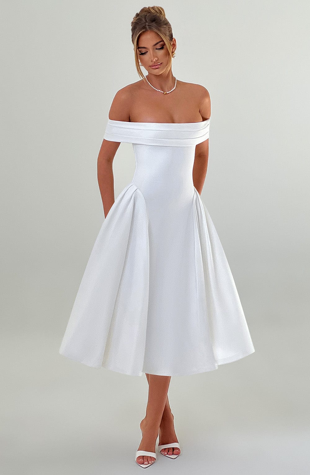 Miranda Midi Dress Ivory