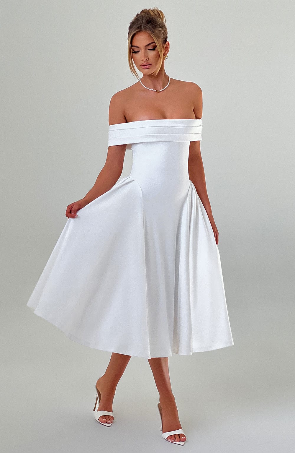 Miranda Midi Dress Ivory