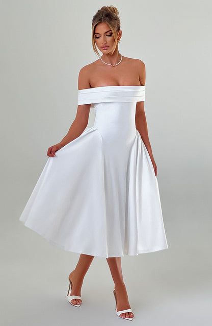Miranda Midi Dress Ivory