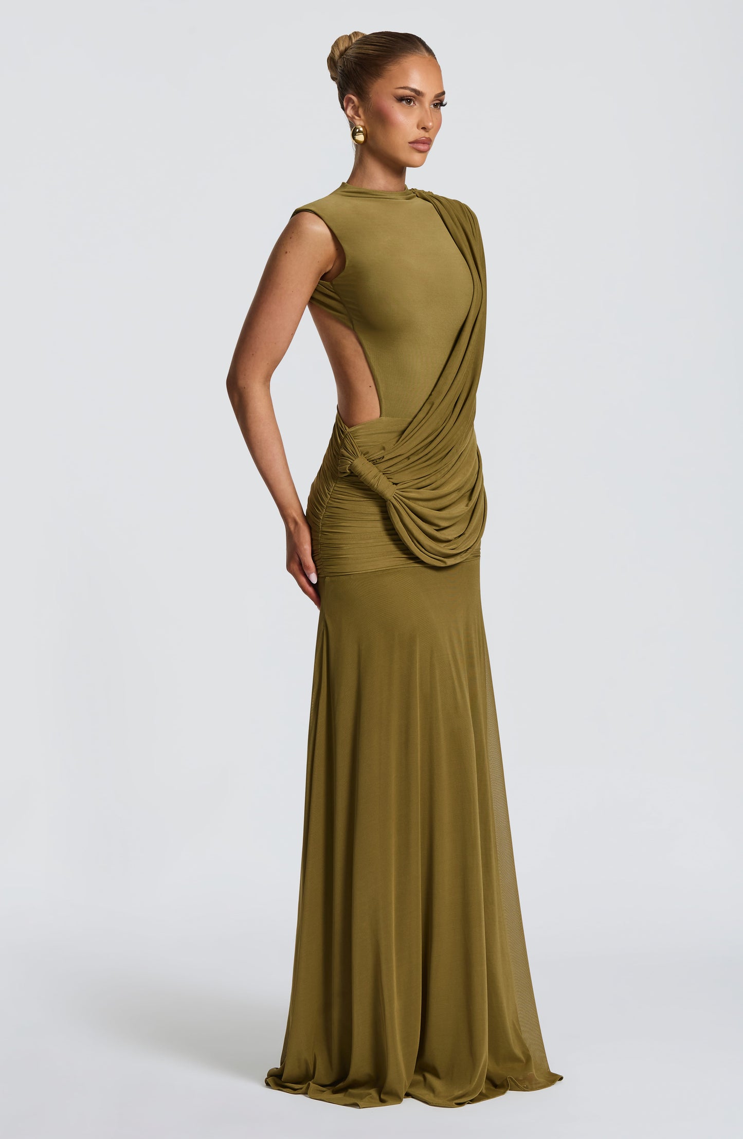 Mireya Maxi Dress Deep Olive