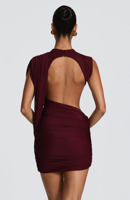 Mireya Mini Dress Cherry Lacquer