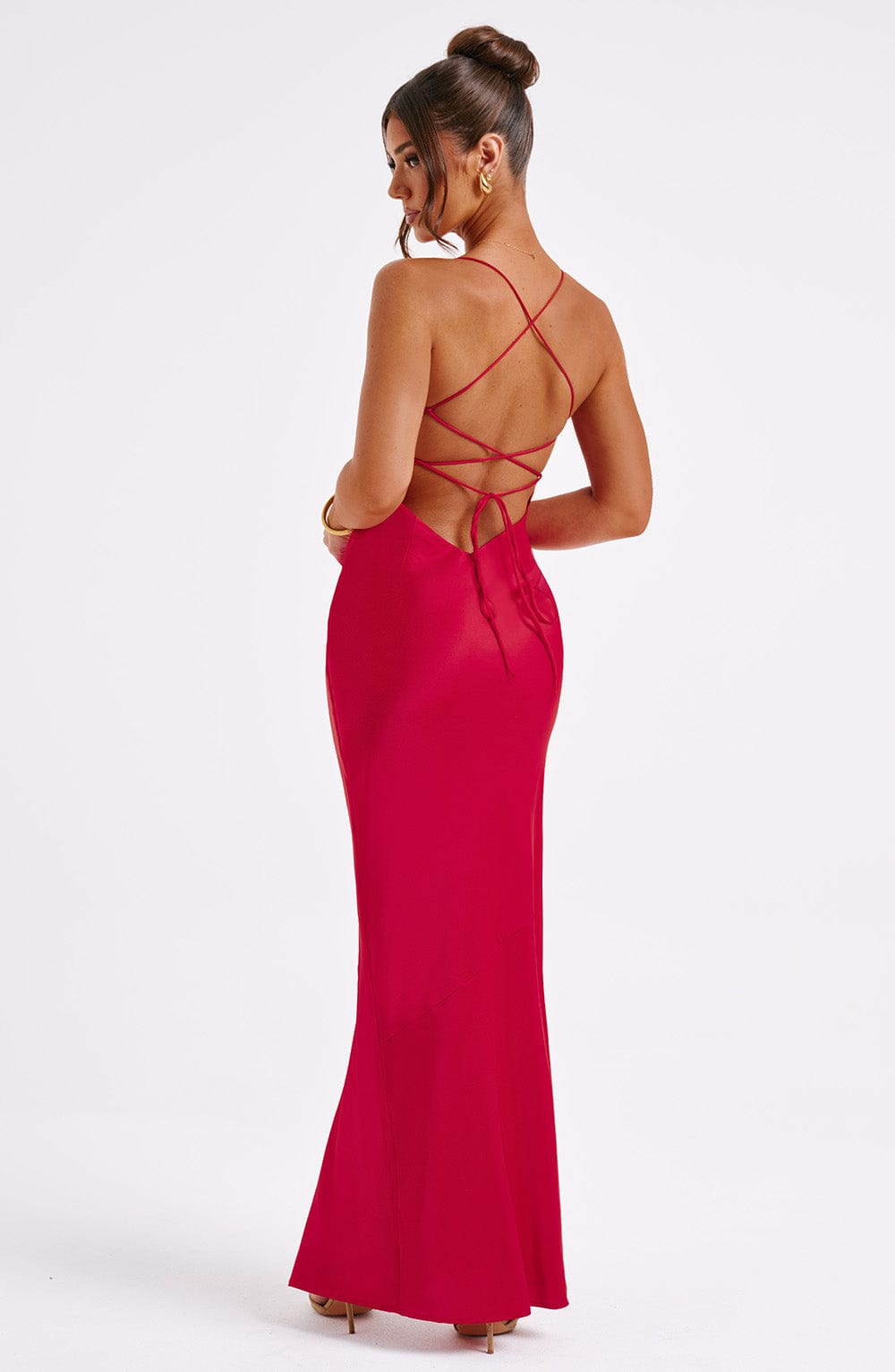 Misha Maxi Dress Red