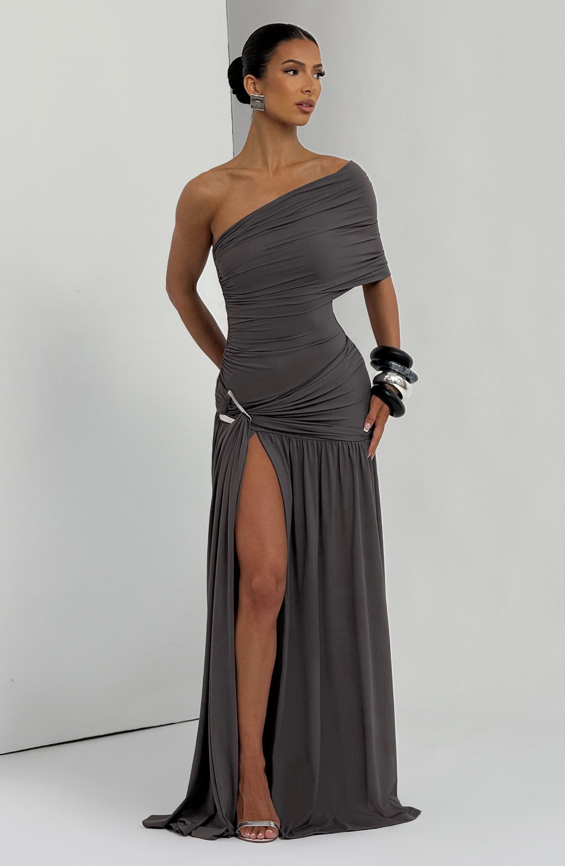 Monica Maxi Dress Charcoal