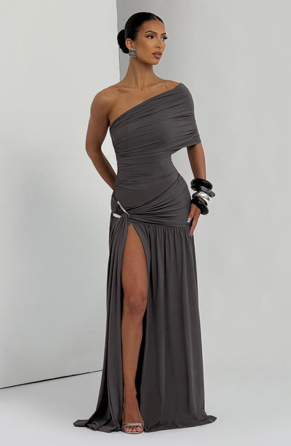 Monica Maxi Dress Charcoal