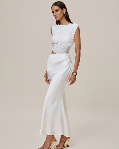 Monica Maxi Dress White