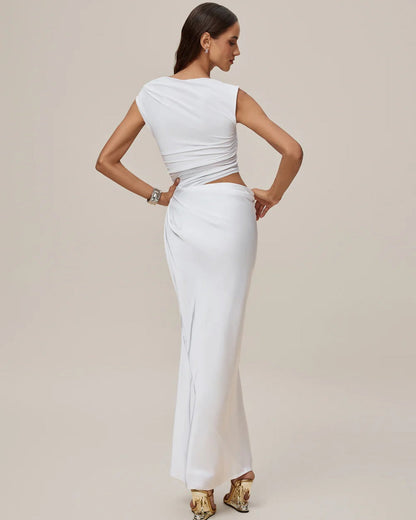Monica Maxi Dress White