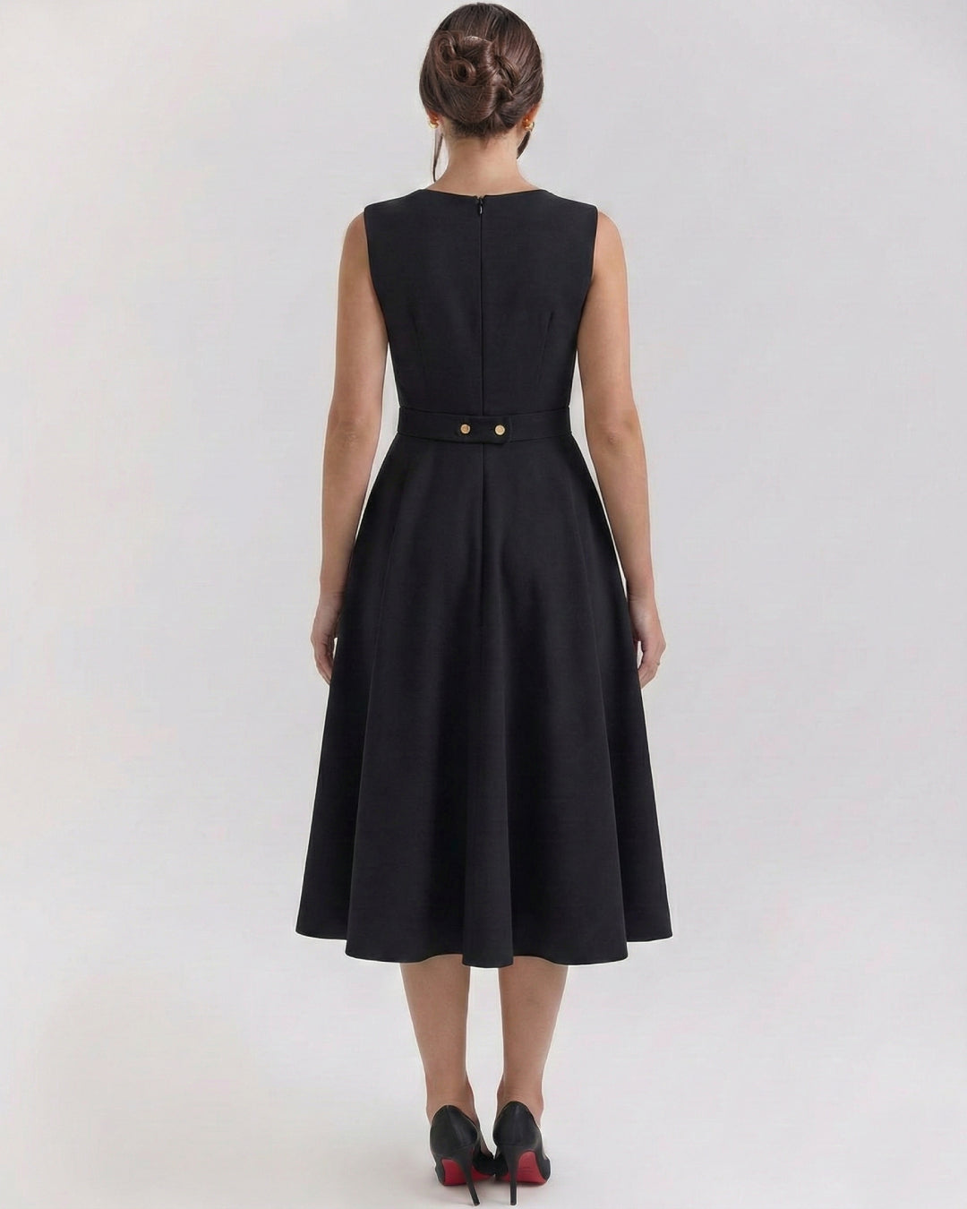 Monroe Midi Dress Black