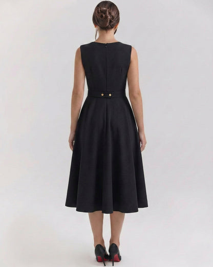 Monroe Midi Dress Black