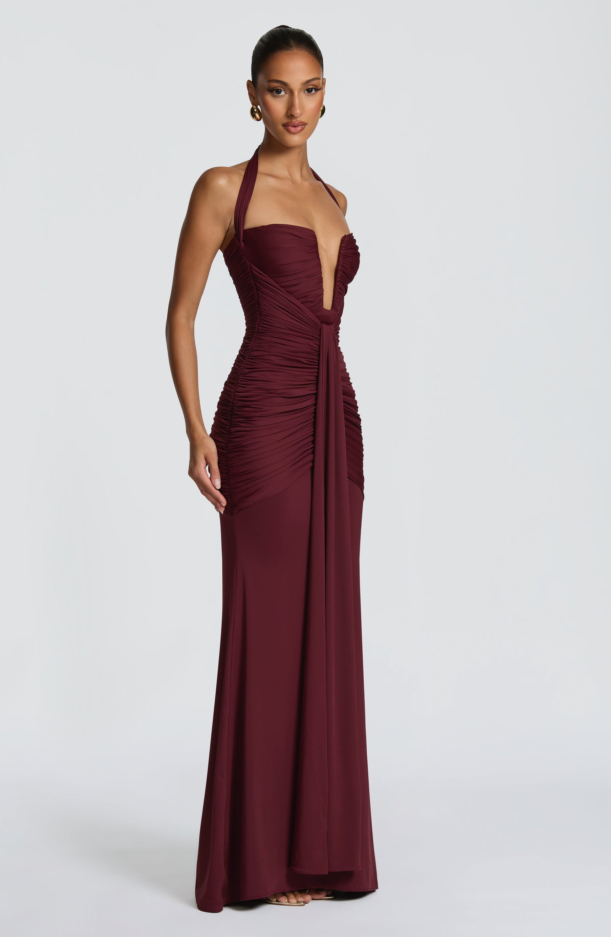 Morrigan Maxi Dress Cherry Lacquer