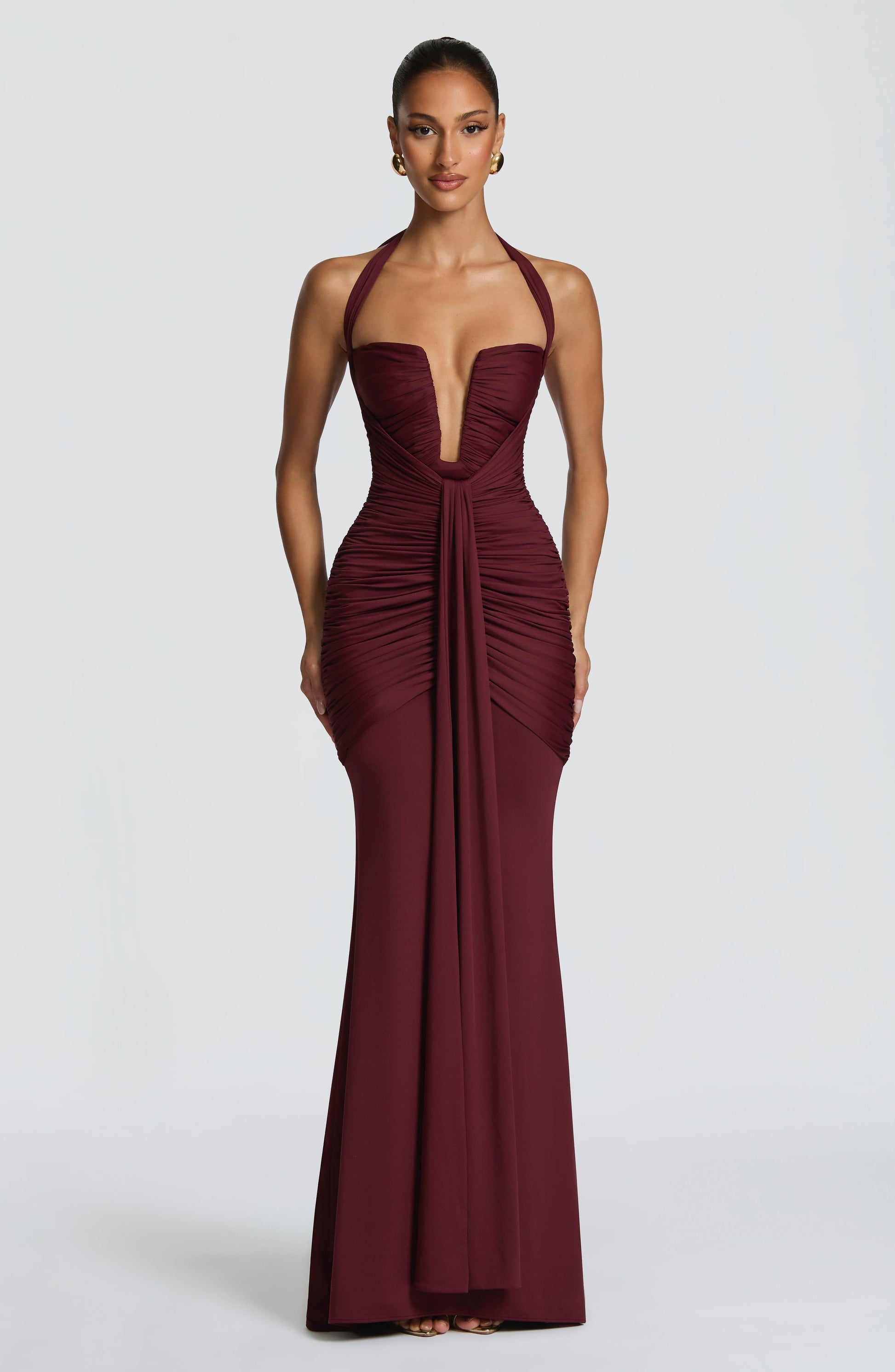 Morrigan Maxi Dress Cherry Lacquer