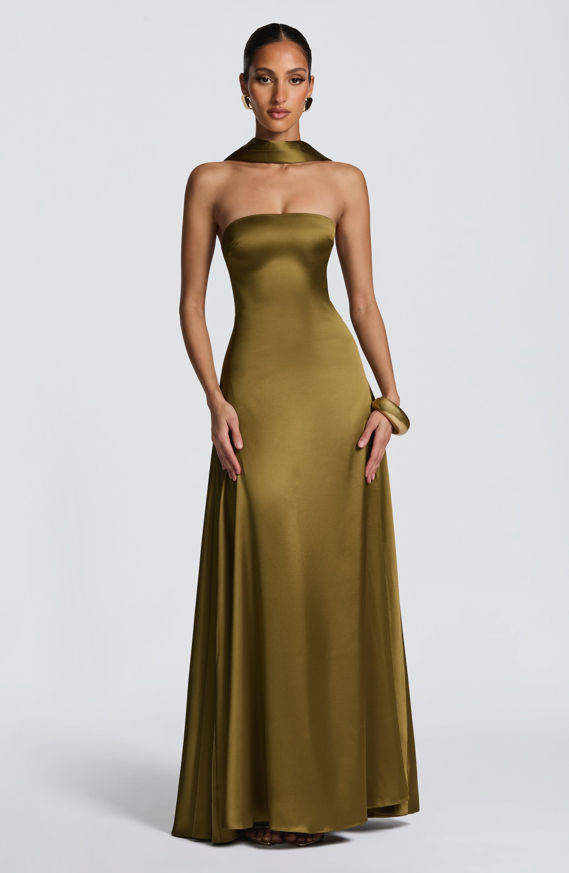 Morven Maxi Dress Deep Olive