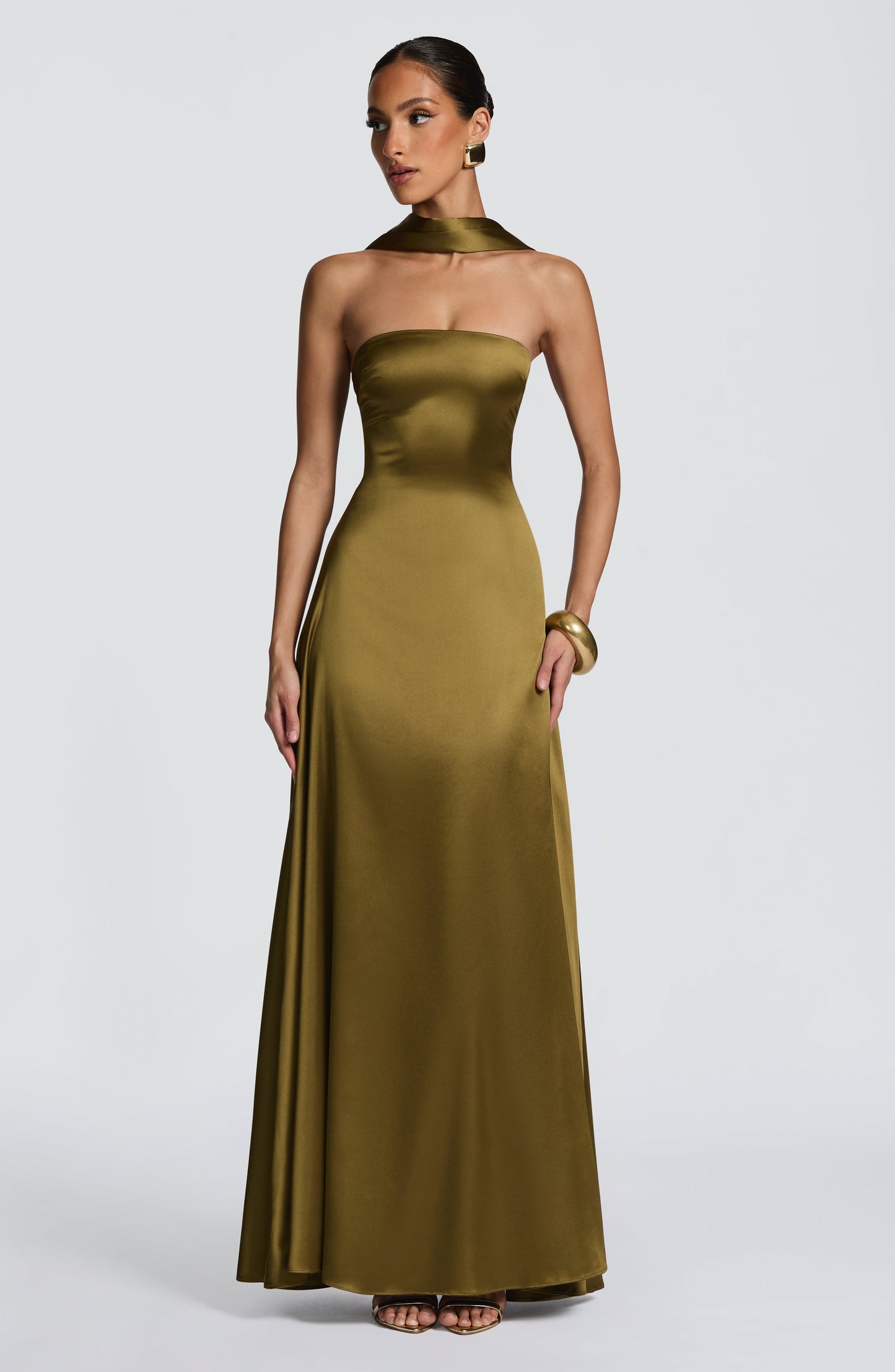 Morven Maxi Dress Deep Olive
