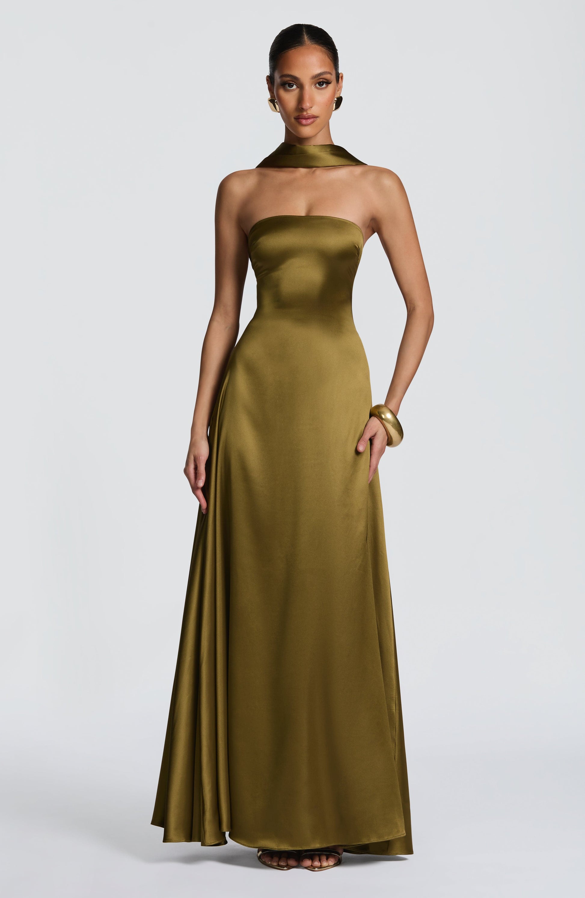 Morven Maxi Dress Deep Olive