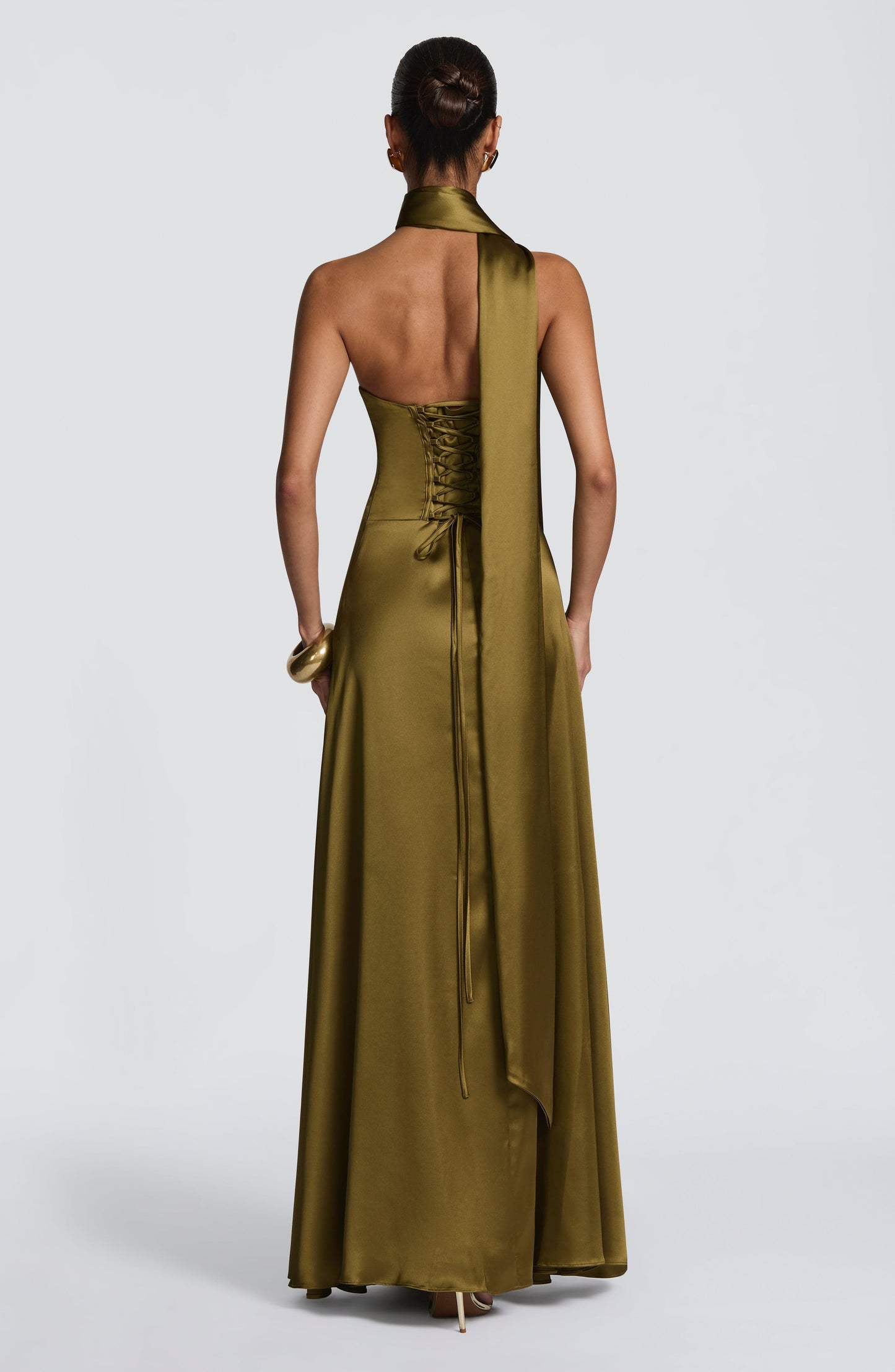 Morven Maxi Dress Deep Olive