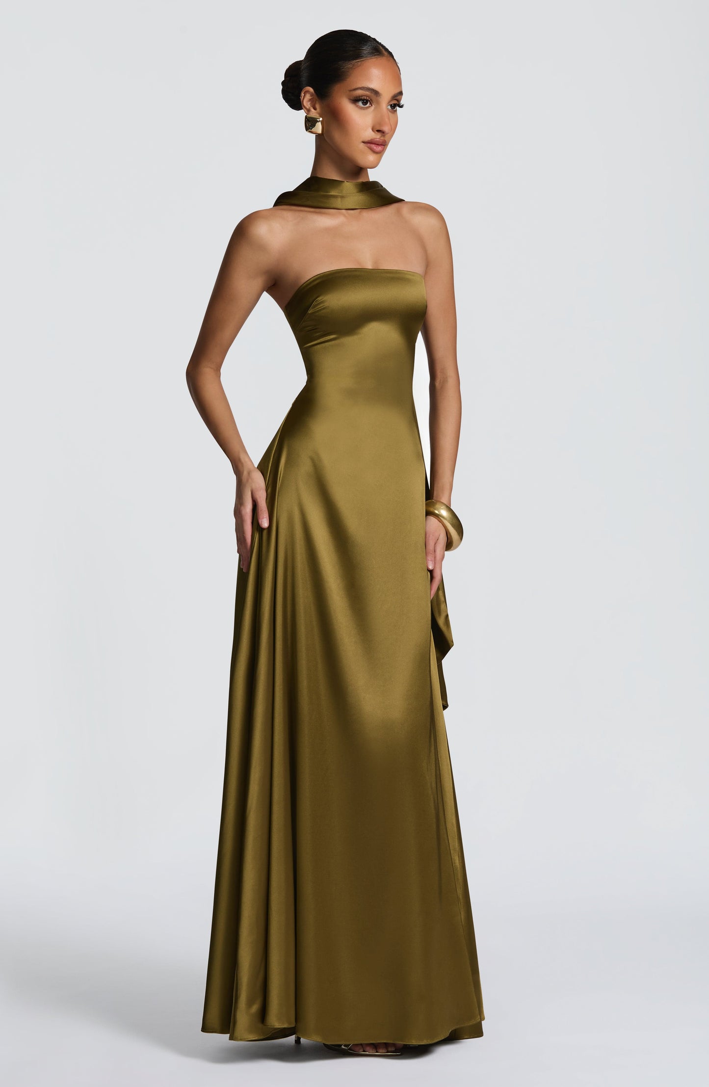 Morven Maxi Dress Deep Olive