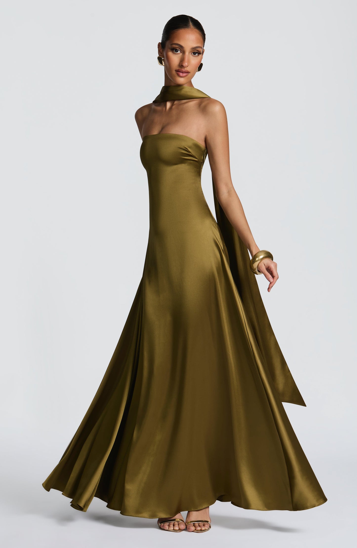 Morven Maxi Dress Deep Olive