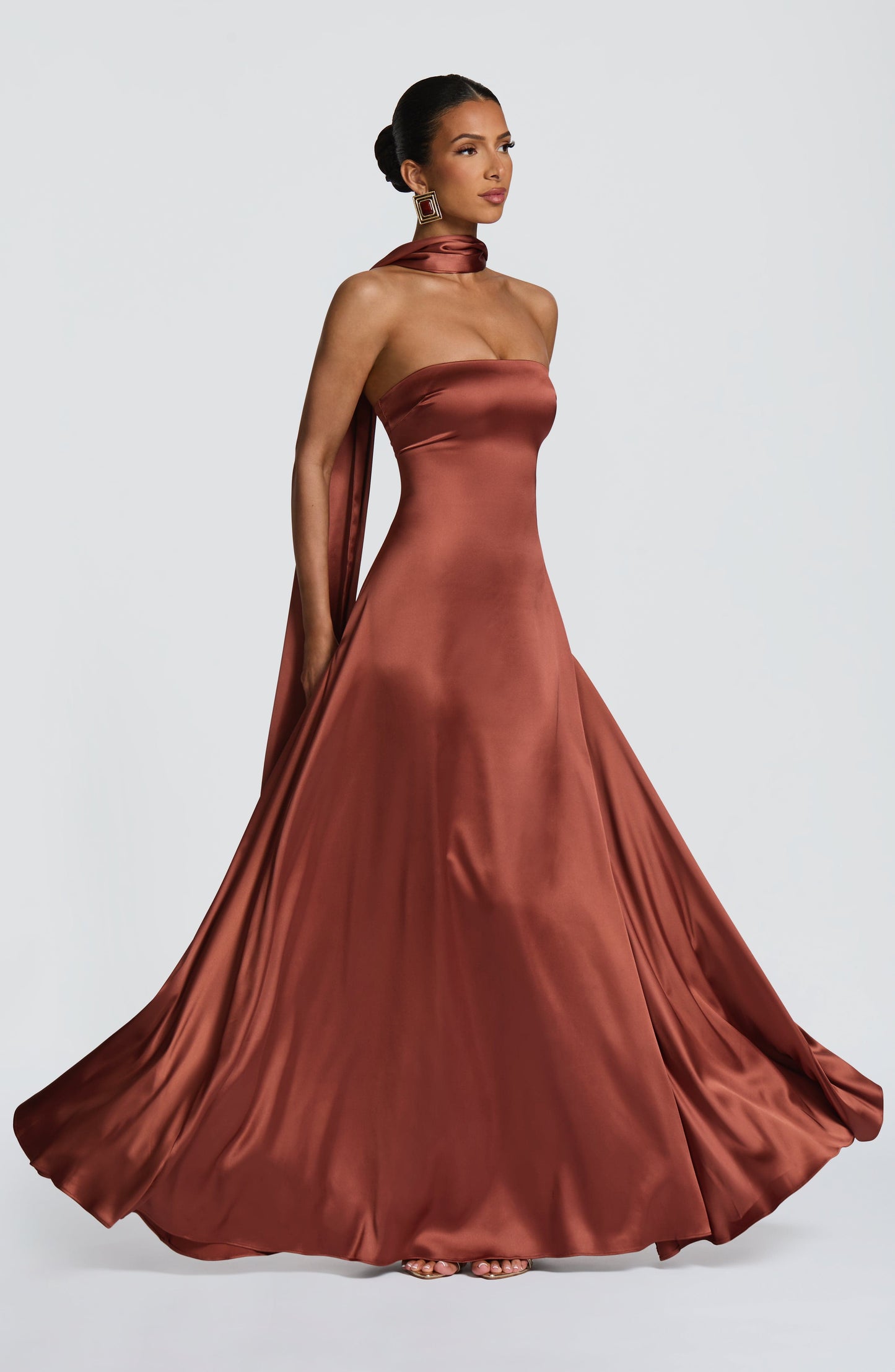 Morven Maxi Dress Rust