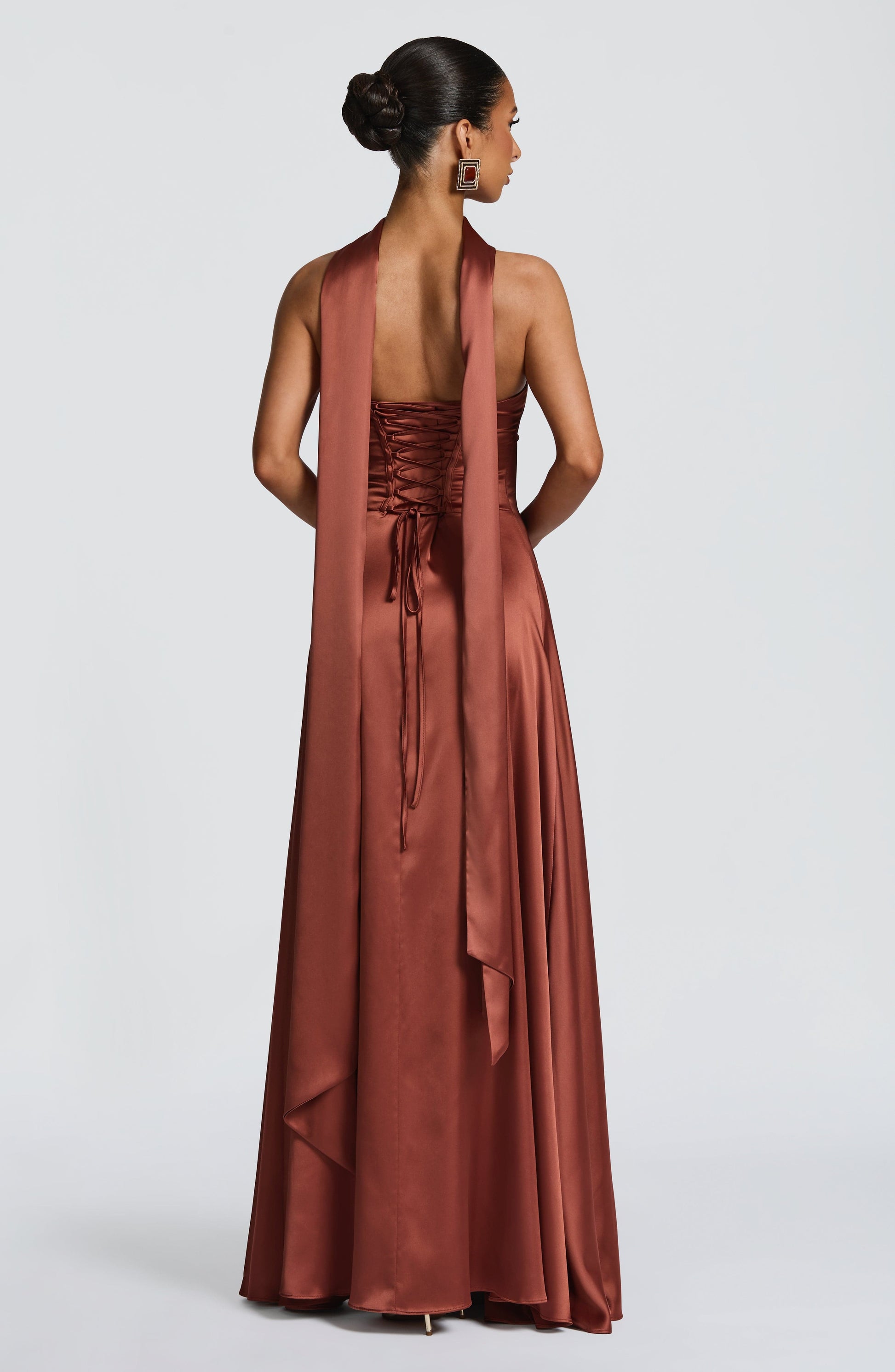 Morven Maxi Dress Rust