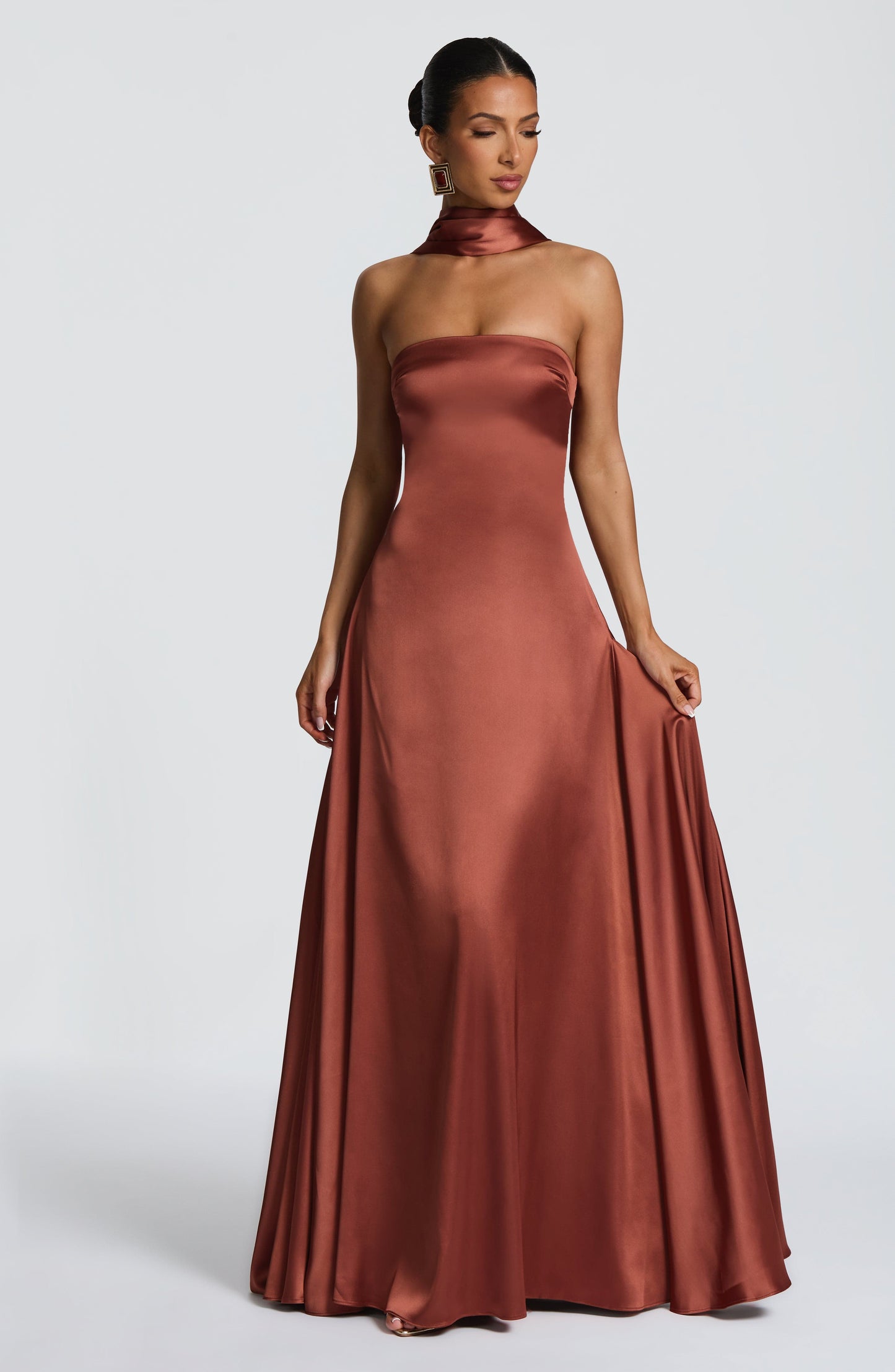 Morven Maxi Dress Rust