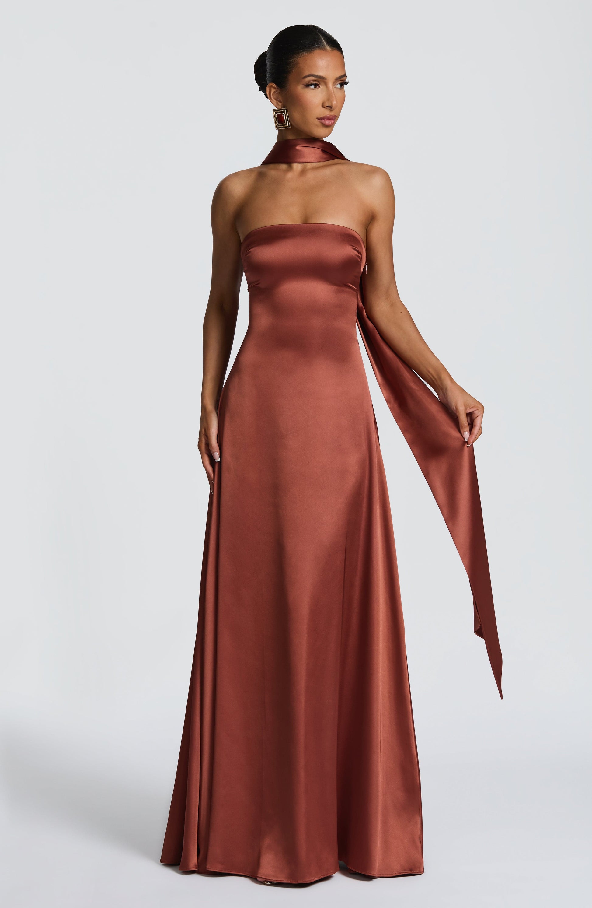 Morven Maxi Dress Rust