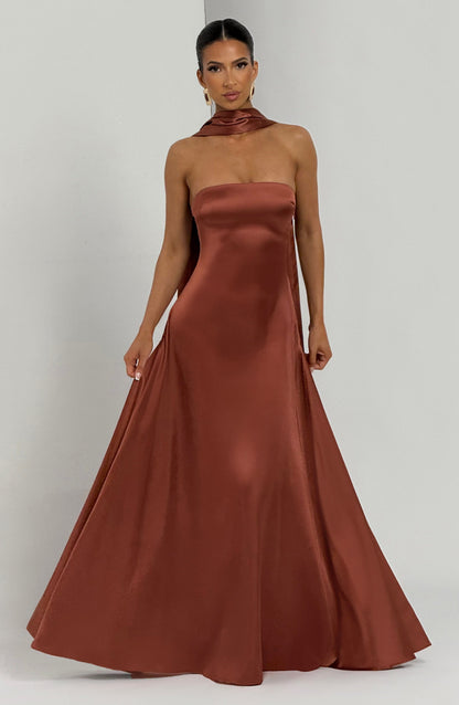 Morven Maxi Dress Rust