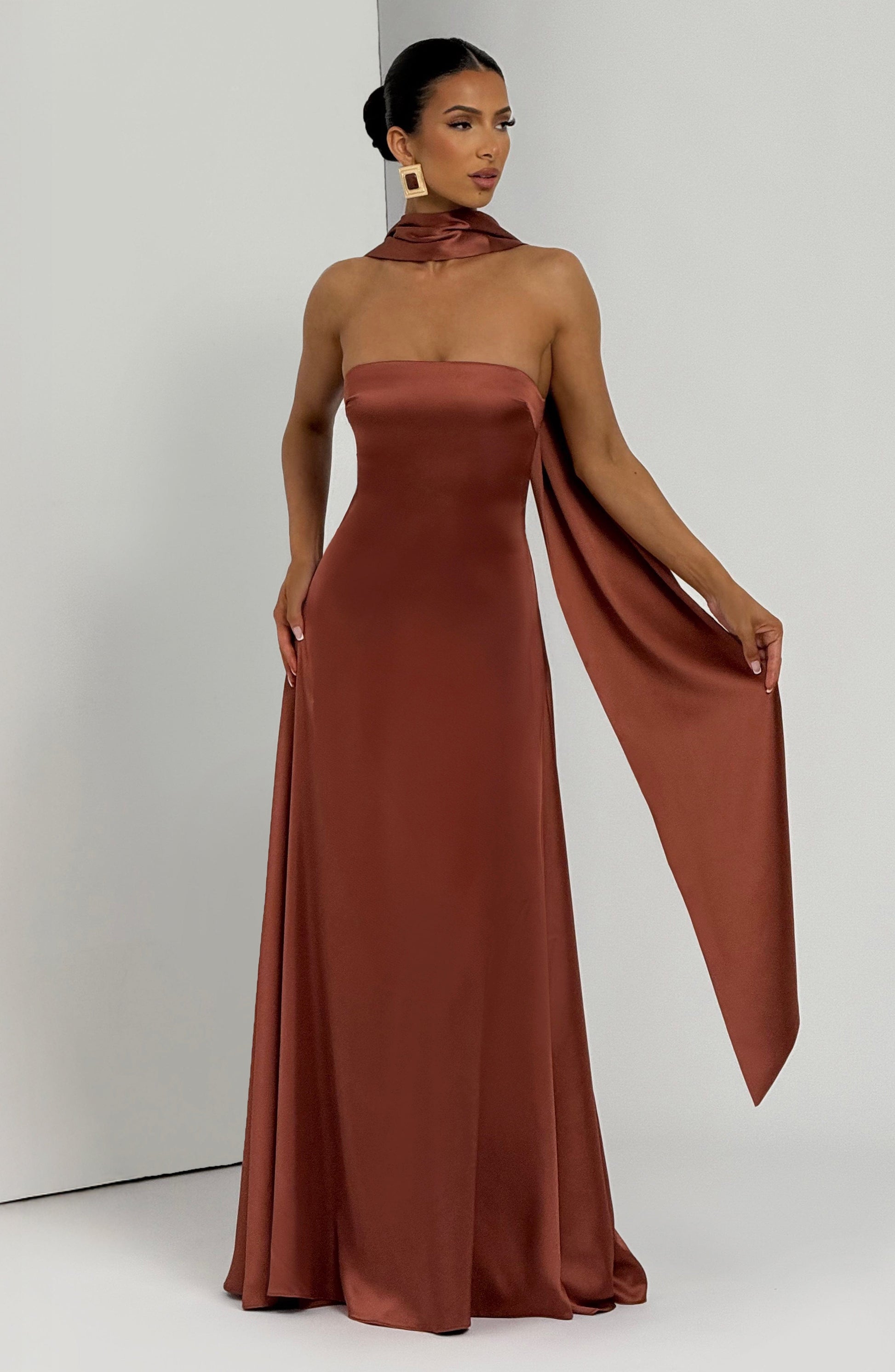 Morven Maxi Dress Rust