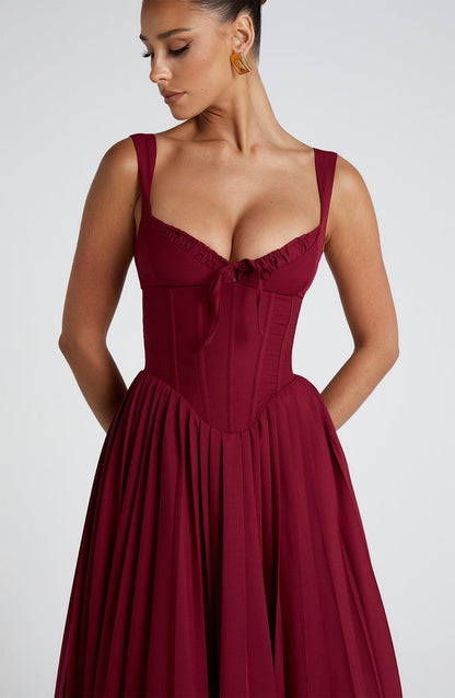 Natassia Midi Dress Berry