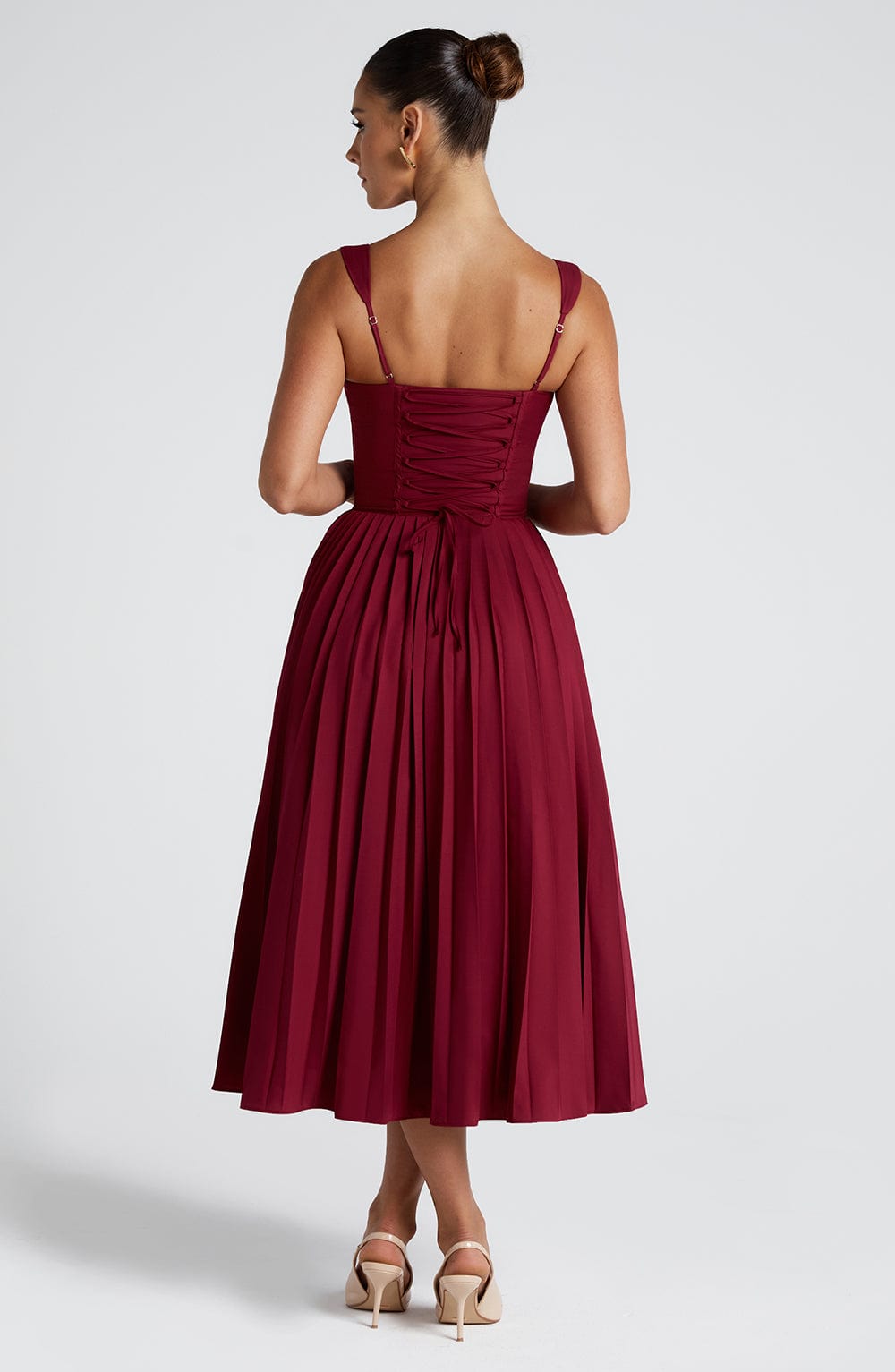 Natassia Midi Dress Berry