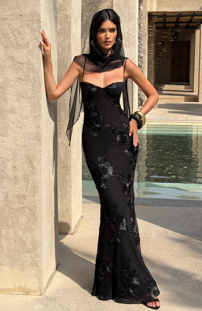 Nefertiti Maxi Dress Black