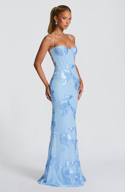Nefertiti Maxi Dress Glacier Blue