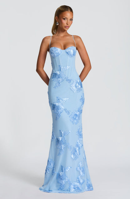 Nefertiti Maxi Dress Glacier Blue