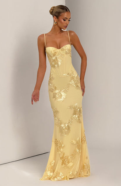 Nefertiti Maxi Dress Lemon