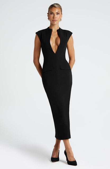 Nellie Midi Dress Black