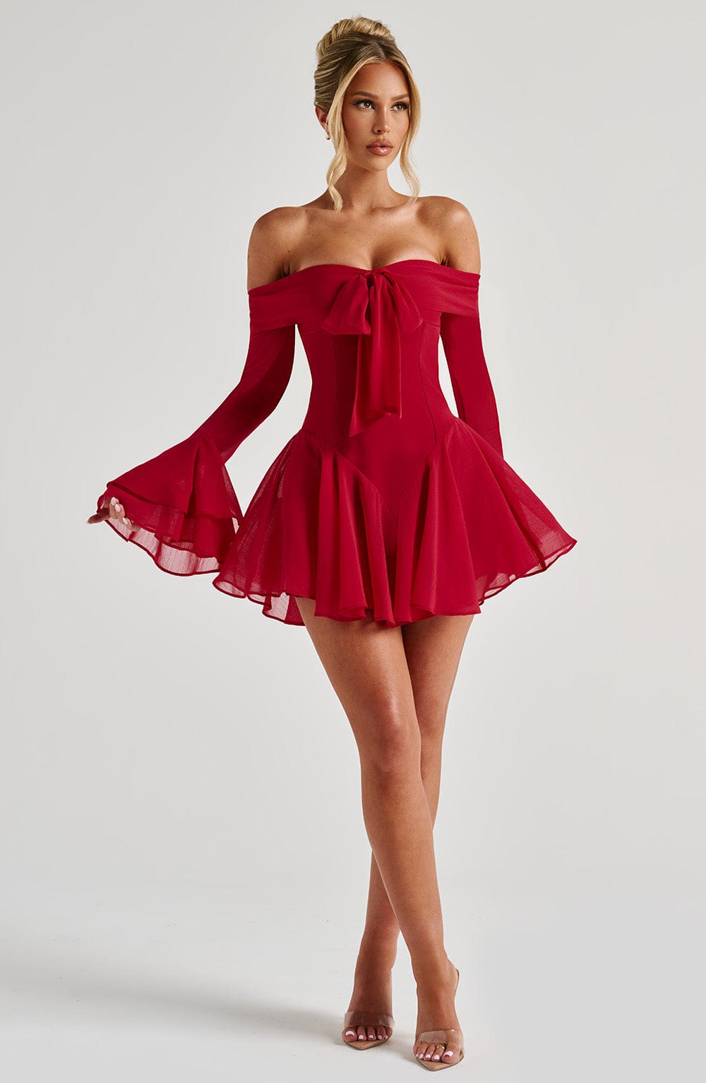 Nerissa Playsuit Red