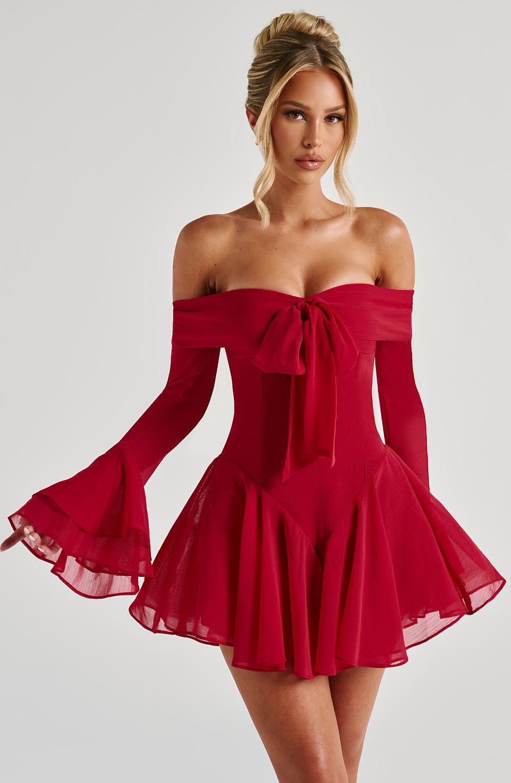 Nerissa Playsuit Red