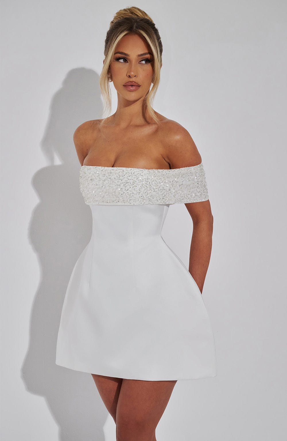 Noelle Mini Dress Ivory