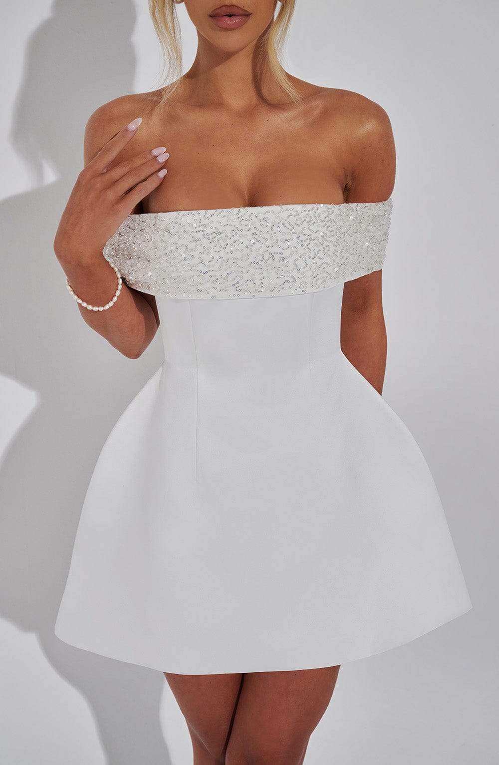 Noelle Mini Dress Ivory
