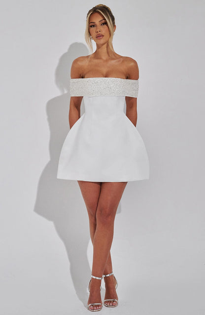 Noelle Mini Dress Ivory
