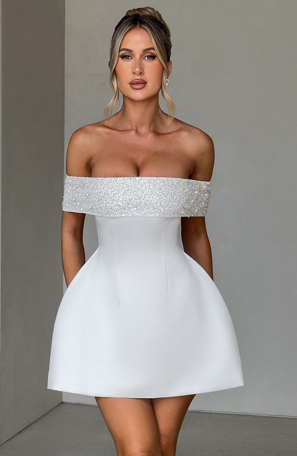Noelle Mini Dress Ivory